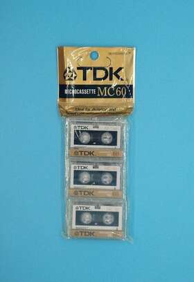 Tdk 020356203009 New Microcassette Mc 60 Minute 3-pack Audio Cassette Tapes Sealed Package