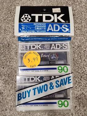 Tdk 020356208202 2 Ad-s 90 Reference Standard New Sealed Cassette Tape Made In Japan 1985