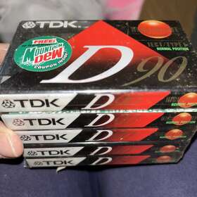 Tdk 020356215705 D90 High Output 5 Pack Cassette Tapes Sealed Ieci Type I Normal New See