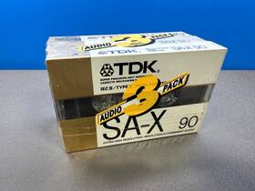 Tdk 020356216306 Sa-x 90 Blank Cassette Tape Tapes Iec 2 Type Ii Lot 3 Count Pack New Sealed