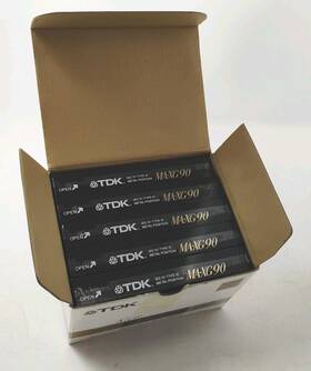 Tdk 020356217501 Blank Ma-xg 90 Iec Iv/type Iv Metal Position Cassette Tape 5 Ct Bx Sealed