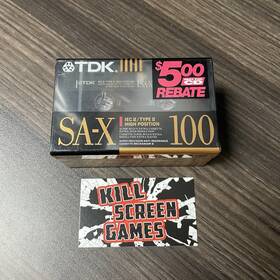 Tdk 020356239404 Sa-x 100 High Bias Blank Audio Cassette Tape Iecii/type Ii 3-pack New Sealed