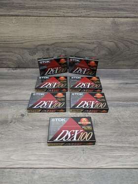 Tdk 020356244804 Ds-x 100 7 Vintage Type I Audio Cassettes Blank Tapes Made In Japan Ar New