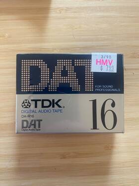 Da-r16bx Tdk 020356266004 Blank Dat Tape