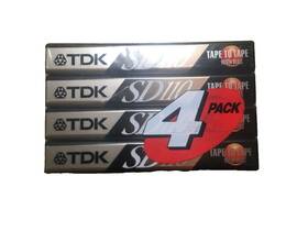 Tdk 020356281700 New Sealed Pack Of 4 Sd 110 High Bias Type Ii Blank Cassettes