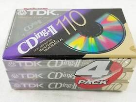 Tdk 020356294502 Cding-ii 110 4 Pack Cassette Tapes High Bias