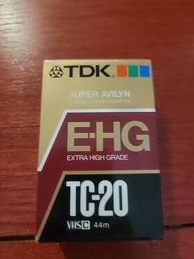 Tc-20 Tdk 020356307707 E-hg Vhs-c Extra High Grade Camcorder Blank Tape Sealed New