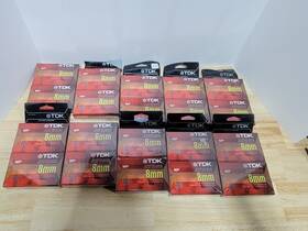 Tdk 020356311100 Lot Of 20 8mm Mp Premium 120 Minutes Blank Tape Brand New Sealed