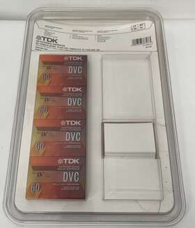 Tdk 020356387273 Minidv Tapes Digital Camcorder 60 Min Cassettes 4 Pack