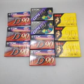 D110 Tdk 020356500405 10 D90 Rca 90 Blank Cassette Tapes Type 1 And 2 Sealed