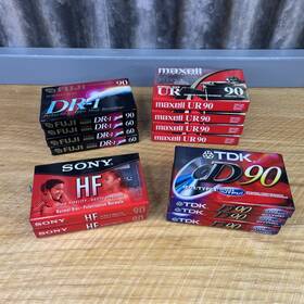 Tdk 020356506797 Lot Of 13 Cassette Tapes New Sealed Blank Maxell Sony Fuji