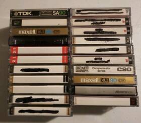 1-cd110 Tdk 1cd110 Lot Of 21 Used Audio Blank Cassette Tapes 19-90 Min 1-60