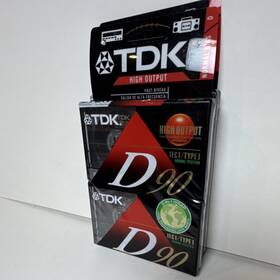 2035616641 Tdk D90 High Output Cassette Tape 90 Min Slimline Ecocase Low Noise Recordable