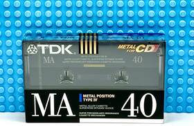 Tdk 902030012069 Ma 40 Type Iv 1990 Japan Blank Cassette Tape 1 Sealed