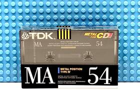 Tdk 902030012090 Ma 54 Type Iv 1990 Japan Blank Cassette Tape 1 Sealed
