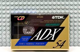 Tdk 902030014261 Ad-x 54 1991 Japan Type I Blank Cassette Tape 1 Sealed