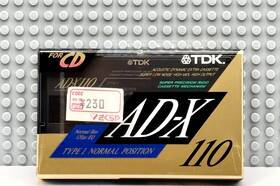 Tdk 902030014292 Ad-x 110 1991 Japan Type I Blank Cassette Tape 1 Sealed