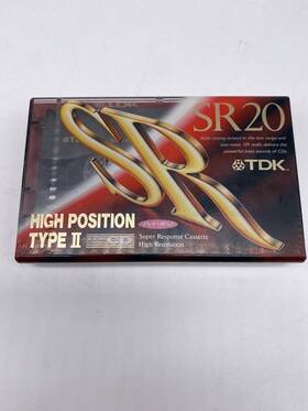 Tdk 902030017538 Sr 20 Blank Cassette Tape Type Ii For Cd High Position Made In Japan 1992