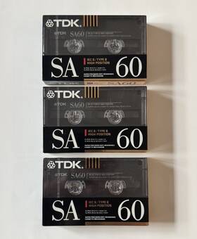 Tdk 902030020224 Lot 3 - Sa 60 Cassette Tapes Iec Ii/type Ii High Position New Sealed