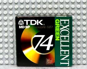 Tdk 902030053697 Md Excellent Green 74 Blank Mini Disc 1 Sealed