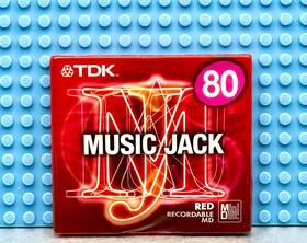 Tdk 902030058036 Md Music Jack Mj 80 Red Vs Ii Blank Mini Disc 1 Sealed