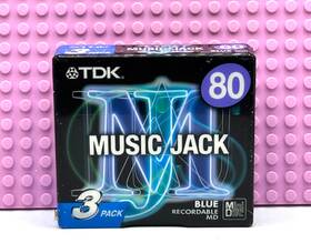Tdk 902030058210 Md Music Jack Mj 80 3 Pack Blue Blank Mini Discs Sealed