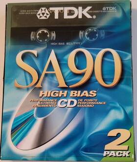 Sa90 Tdk 902030132040 High Bias 2-pack Retai/ Sealed