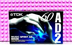 Tdk 902030203764 Ad 2 60 Type Ii Blank Cassette Tape 1 Sealed