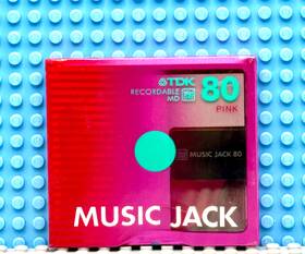 Tdk 902030309039 Md Music Jack Pink 80 Blank Mini Disc 1 Sealed