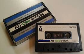 Ad-c90 Tdk Rare 1977 Cassette Tape Japan Sold As Blank Vhtf Tested Works Cool