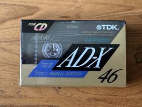 Ad-x46r Tdk Ad-x Type I Normal Position 46min Audio Compact Cassette. Nos Sealed.read