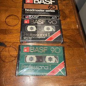 Lhextra1 Tdk And Fuji Lot Of 3 Basf 90 Professional &professional 60 Headmaster Series