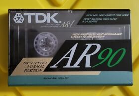 Tdk Ar 90 Normal Bias Type I Blank Cassette Sealed 1990