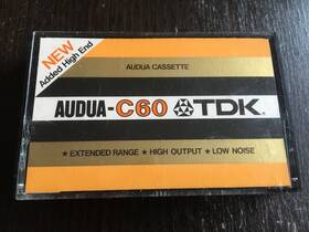 Audua-c60 Tdk Vintage Blank Cassette Tape Used Made In Japan