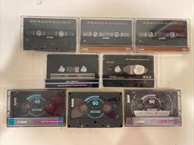 Ma110 Tdk Basf Denon Hdm90 Rare 8 Assorted Metal Cassette Tapes - 4 Ma90 1 3 Mpiv