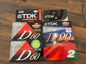Bh039 Tdk Lot Of 4 New Audio Cassette Tapes D60 D90 Sa90 Nos -