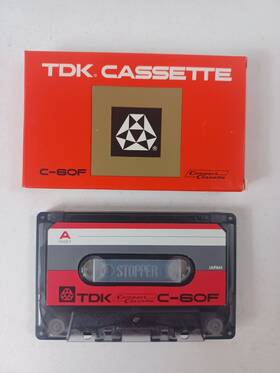 C-60f Tdk Cassette Tape Type I Vintage 1968-70 Japan With Sleeve