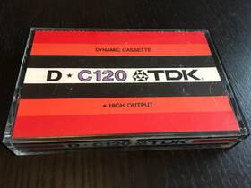 D-c120 Tdk Blank Cassette Tape Used Vintage Made In Japan