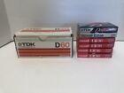 Tdk D60 Low Noise Blank Cassette Tapes 8 Pack Type I Vintage And Sealed
