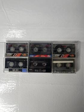 D90-ma90-sa60-ads90 Tdk Lot Of 6 Leci/type I Recording Cassette
