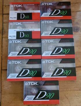 D60s Tdk D90s 9 Recording Cassettes 7 2