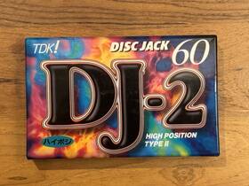 Dj2-60n Tdk Dj-2 60min Type Ii Blank Audio Cassette Tape. Japan 1995