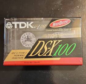 Dsx100 Tdk Ds-x 100 High Output Type I Iec Normal Position Cassette Tape Min