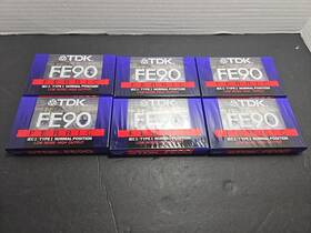 Fe-90eb5 Tdk Fe90 Type 1 Ferric Cassette Tape 6 Pack New And Sealed - Normal Position