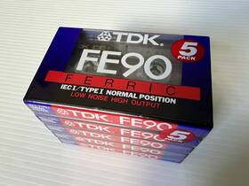 Fe90eb Tdk Cassette Tape Fe90 5 Pack - 90 Minutes Normal Position Low Noise