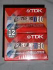 Tdk Lot Of 12 Superior Normal Bias D60 Blank Audio Cassettes New 020356506919