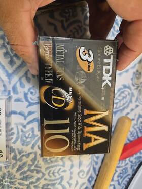 Ma-110s3 Tdk Pack Of 3 New Ma 110 Metal Bias Type Iv Blank Cassettes