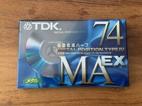Maex-74 Tdk Ma-ex 74min Type Iv Blank Cassette Tape. Japan 1998. New Old Stock. Sealed