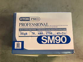 Sm90dx Tdk Professional Sm90 High Bias Ii 90min Blank Recordable Audio Cassette 10 Pcs