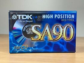 Tdk Sa 90 Type Ii Iec High Position Blank Cassette Tape Sealed